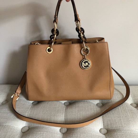 Michael Kors Handbags - Michael Kors Luggage Colored Satchel